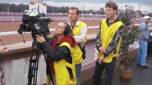 на ипподроме