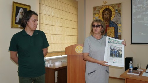 художник А. Авдеев и режиссер Е.Шумилина